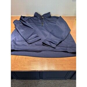Nike Dri-Fit Fleece 1/4 Zip Pullover Mens Size Xl Blue Stretch Performance